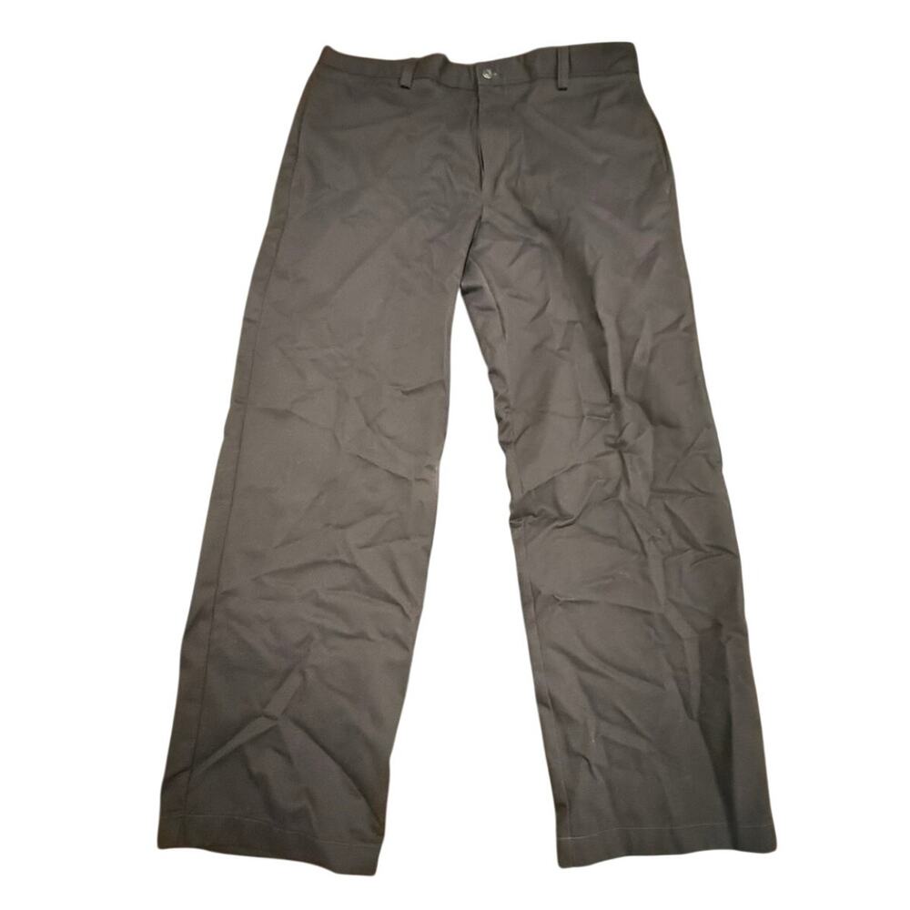 IZOD Men's Gray 100% Cotton Chino Solid Casual Dress Pants Size 36x30